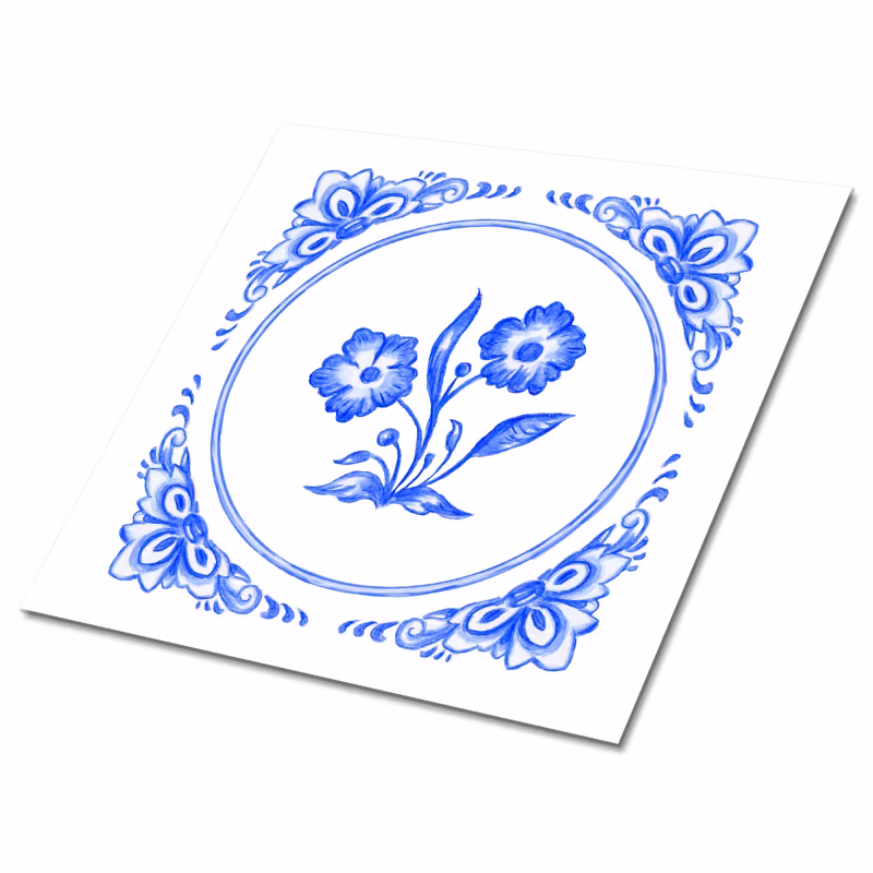 Kafelki samoprzylepne Tulup 30×30 cm Kwiat Azulejos. 9 szt.