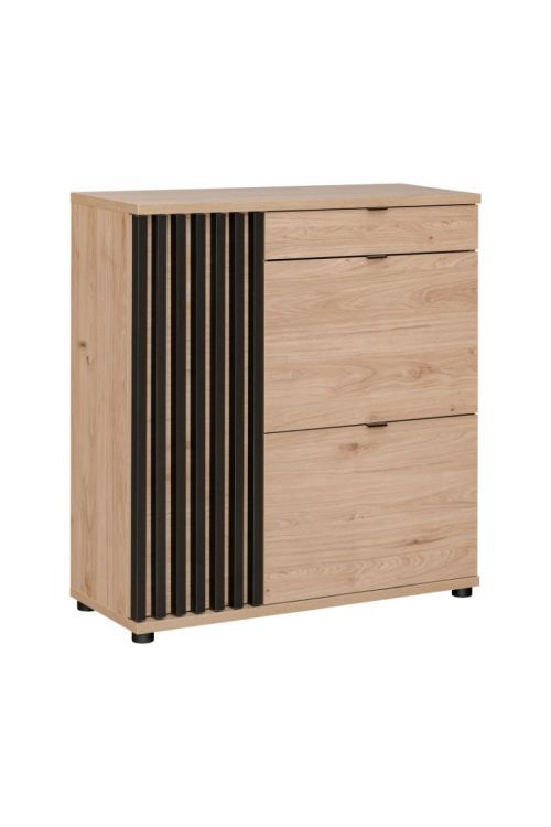 Komoda ASM Meble PEDRO 90 hickory jackson/czarna 1 szt.