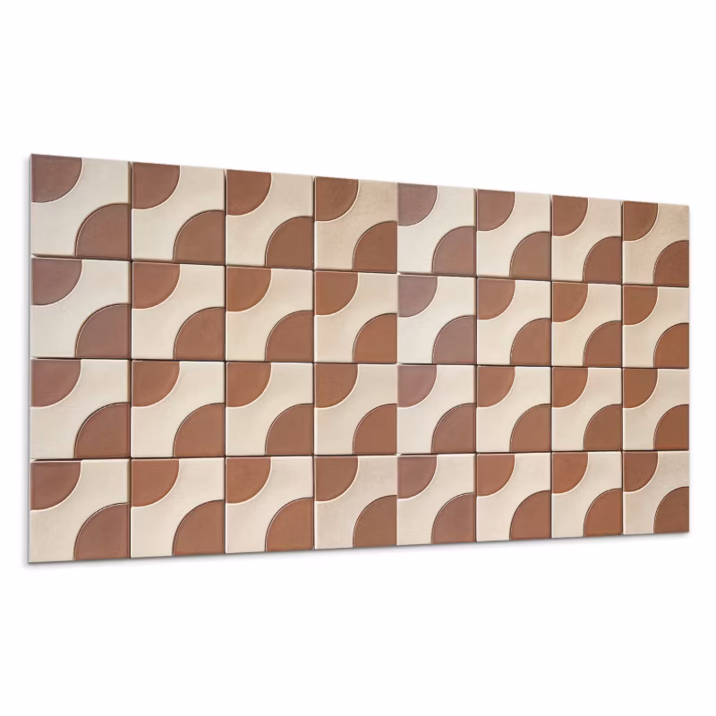 Kafelki samoprzylepne Wallfluent 60×30 cm Wzory w geometryczne płytki 6 szt.