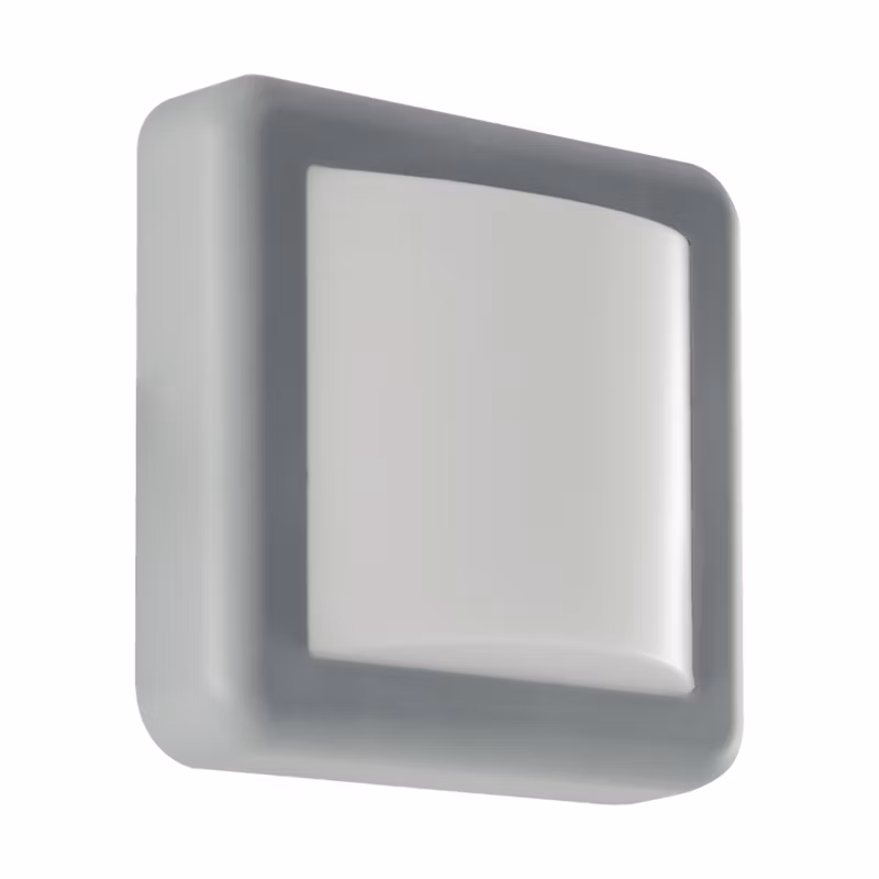 Kinkiet ścienny zewnętrzny Struhm Fido szaro-biały LED 4W 4100K 320lm IP55 wym: 14 x 14 x 5,5 cm tworzywo sztuczne – 1 szt.