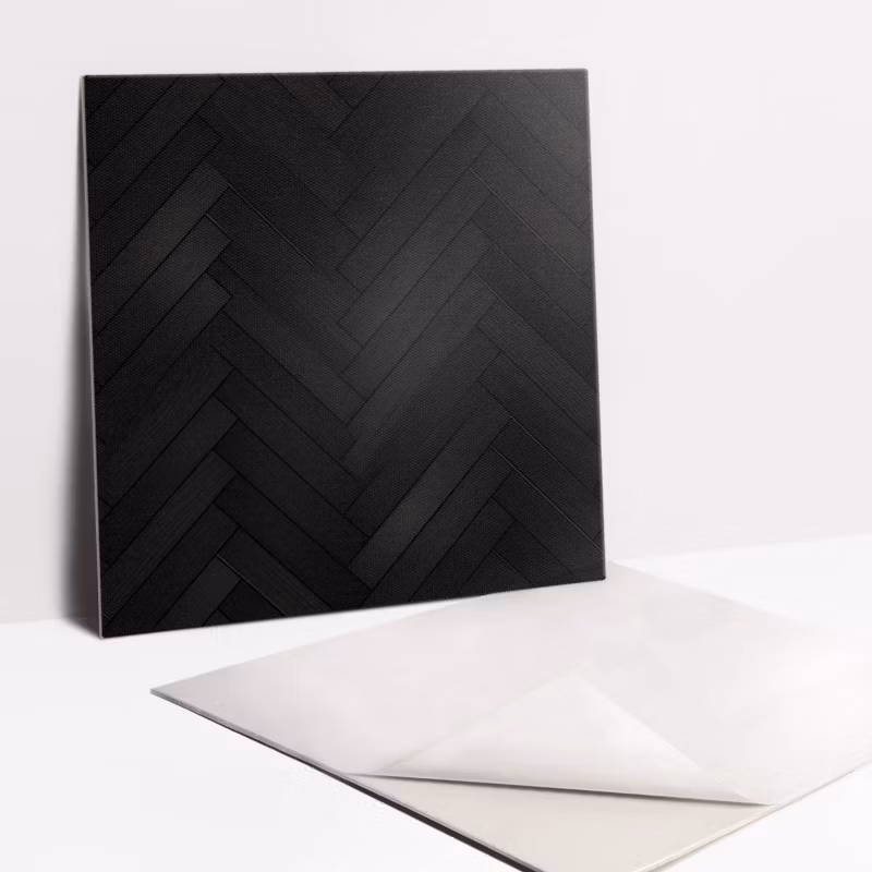 Kafelki samoprzylepne Tulup 30×30 cm Ciemny parkiet 9 szt.