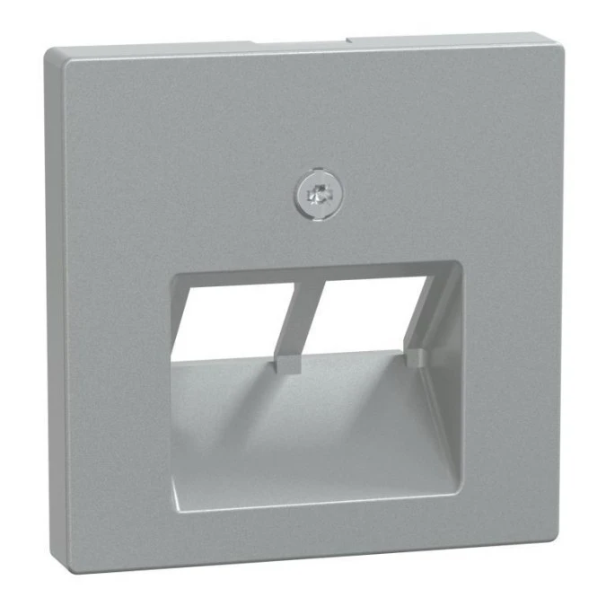 Płytka centralna gniazda 2xRJ45 UAE, aluminiowy System M 298060
