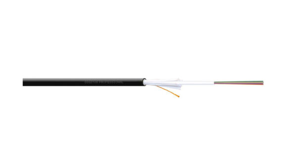 Kabel światłowodowy uniwersalny 24 włókna (1×24) SM 9/125 G652D 1500N LS0H Dca czarny DK-39241-U /bębnowy/