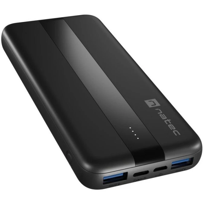 Power bank 10000mAh 20W TREVI SLIM Q V2 czarny NATEC