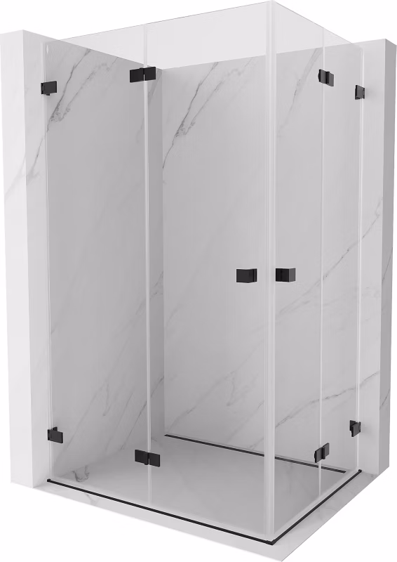 Kabina prysznicowa składana Mexen Lunar-F czarna 100×90 cm 836-100L-090P-70-00 1 szt.