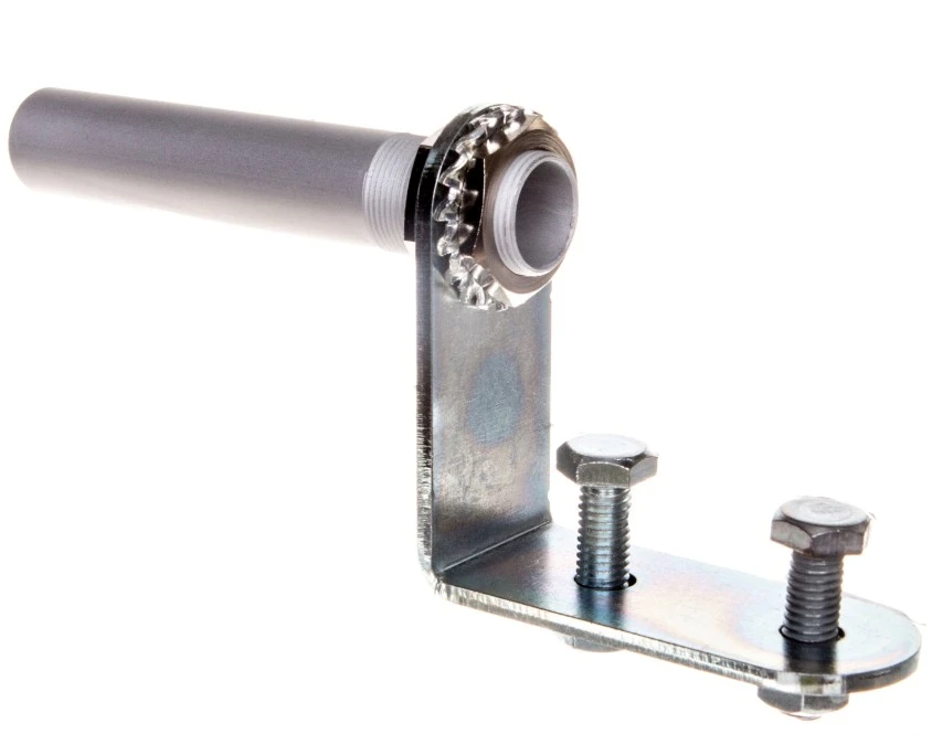 Podstawa kolumny świetlnej 100 mm do montażu bocznego, aluminiowa, wyjście przewodów w dół, T0‑IKAD01