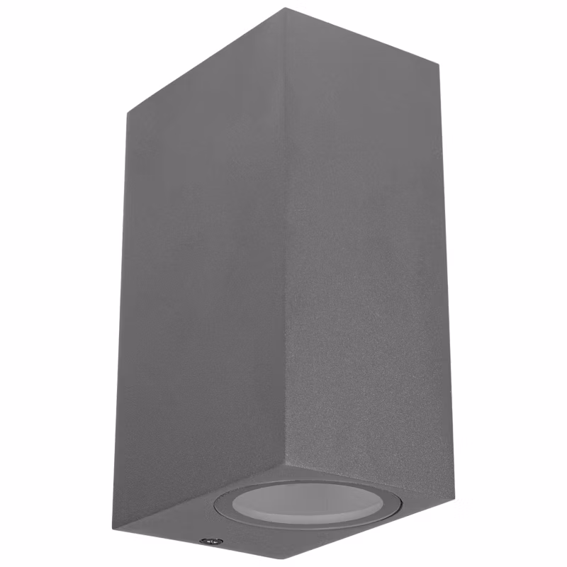 Kinkiet lampa zewnętrzna MasterLED Lida GU10 LED 2x35W 15cm IP44 szara 1 szt.