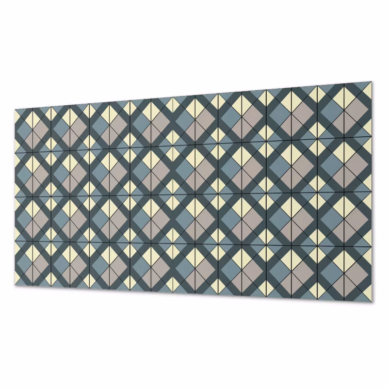 Komplet Kafelków Samoprzylepnych ArtPrintCave 40×20 cm Geometryczny wzór w kratkę 10 szt.