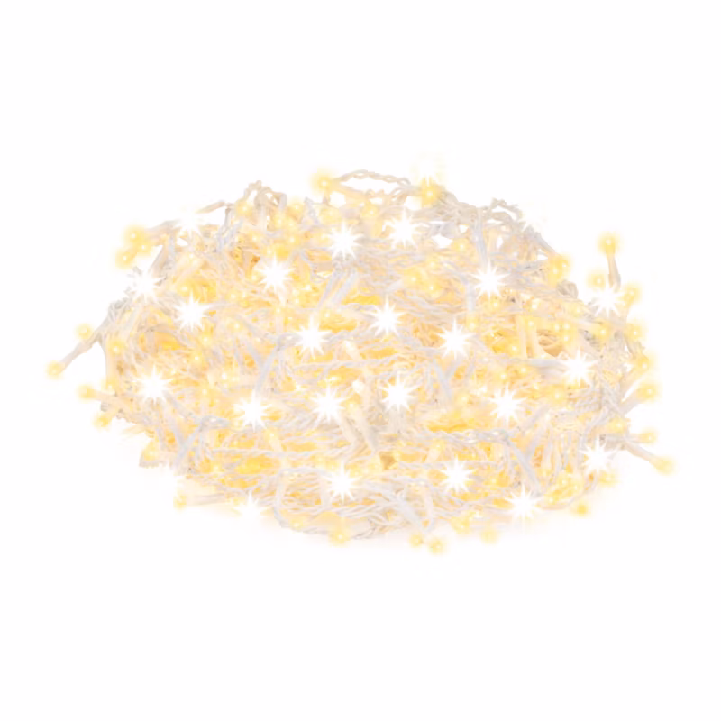 Kurtyna świetlna Springos 500 led girlanda, lampki wewnętrzno-zewnętrzne 22,5 m sople biały ciepły + flash 1 szt.