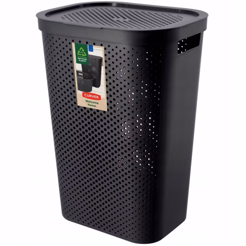 Kosz z pokrywą Curver Infinity 60L, ciemnoszary 1 szt.