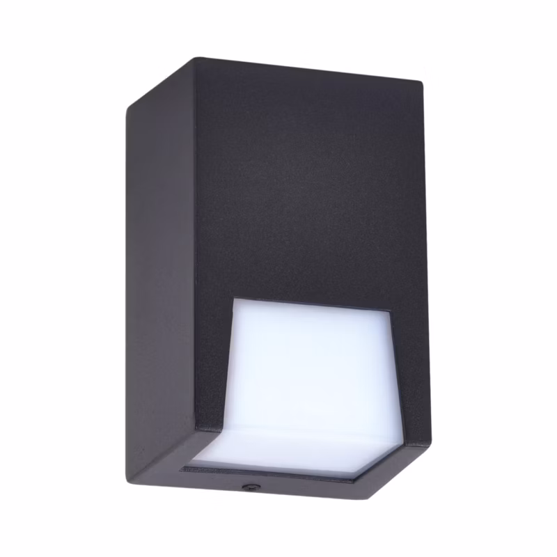 Kinkiet ścienny zewnętrzny Kaja Slot czarno-biały 1 x GU10 x 60W IP44 wym: 14 x 9 cm – 1 szt.