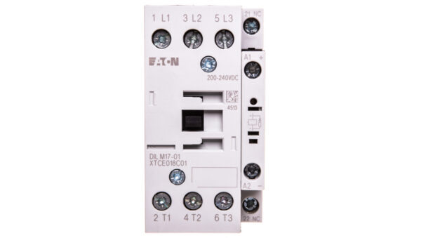 Stycznik mocy 18A 3P 200-240V DC 0Z 1R DILM17-01(RDC240) 277053