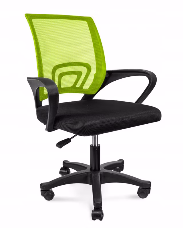 Krzesło obrotowe biurowe JUMI ergonomiczne regulowane SMART czarne zielone 1 szt.