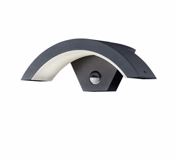 Kinkiet zewnętrzny z czujnikiem Trio Ohio antracyt LED 6W 3000K 580lm IP54 wym: 10 x 29,4 x 29,4 cm aluminium – 1 szt.