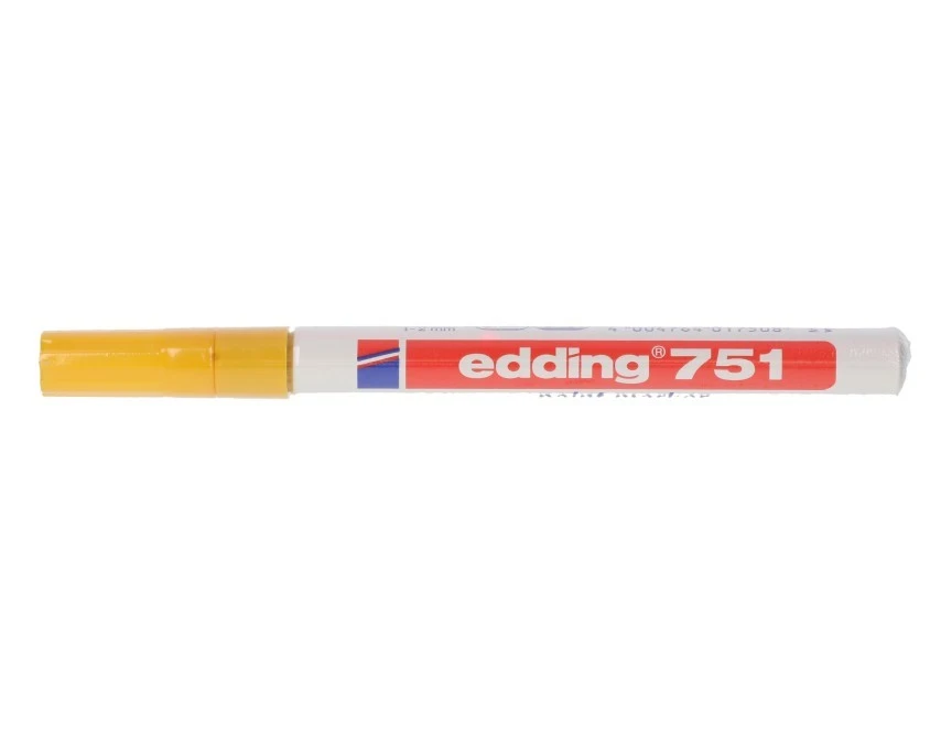 Pisaki do opisywania ręcznego odporne na ścieranie i wodę PLC‑YL 1‑2mm żółty E04ZP‑01090500403 /5szt./