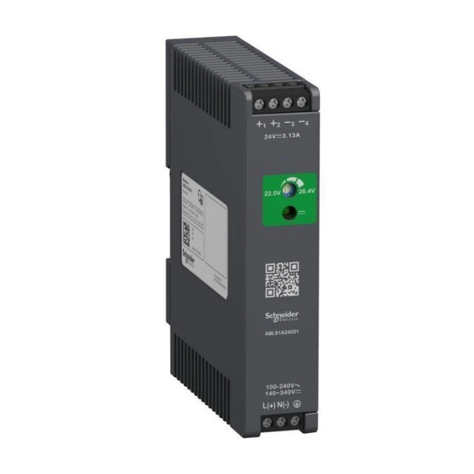 Phaseo, regulowany zasilacz impulsowy, 100…240 V AC, 24V 3.1 A, 1 fazowy, Optimized