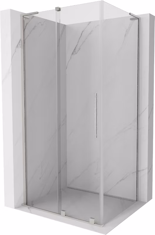 Kabina prysznicowa Mexen Velar L rozsuwana 90 x 75 cm transparent nikiel szczotkowany 1 szt.