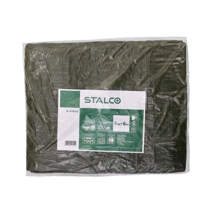 Plandeka impregnowana 4x6m 90g/m2 STALCO S‑47646