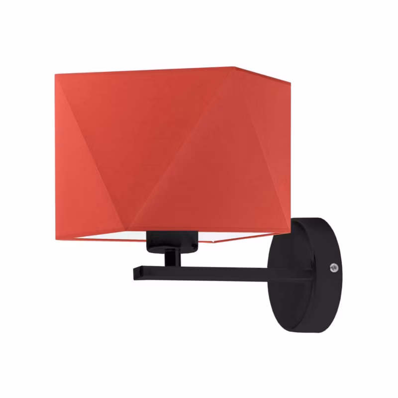 Kinkiet Volta Light Factory Simple Czarny/Ceglany Abażur 1xE27 1szt. 5903628522297