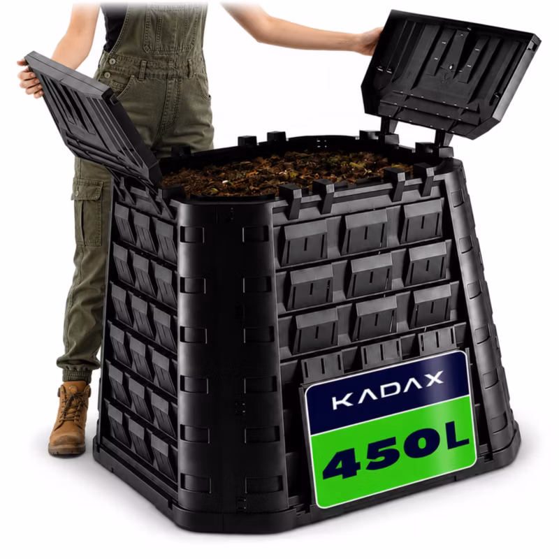 Kompostownik KADAX Ogrodowy modułowy Całoroczny mrozoodporny Nawóz Zbiornik 450L 1szt.