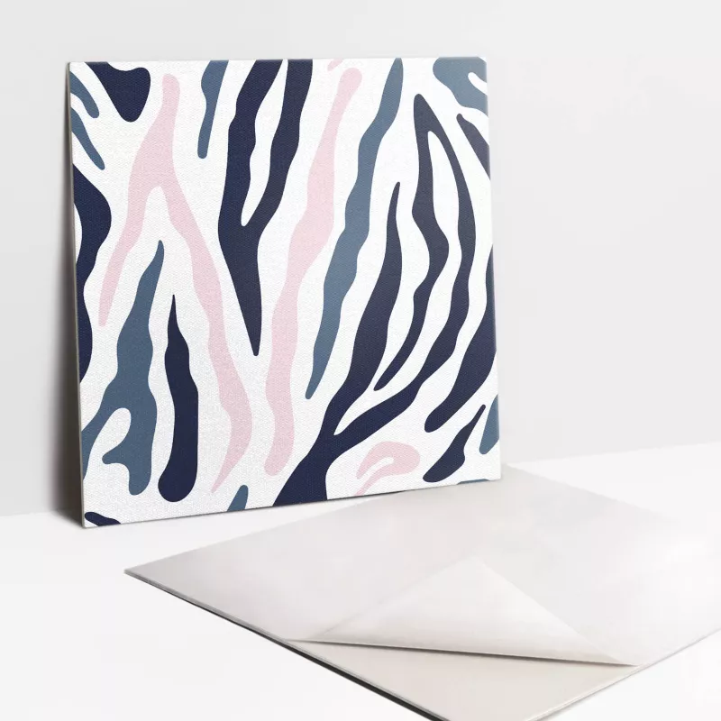Kafelki samoprzylepne Tulup 30×30 cm Kolorowa zebra 9 szt.