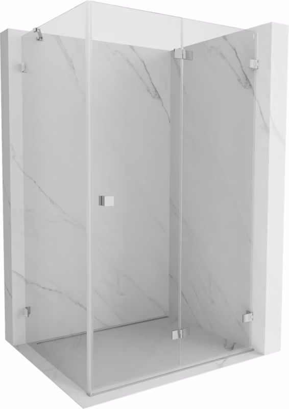 Kabina prysznicowa składana Mexen Lunar-F chrom transparent 95×80 cm 1 szt.