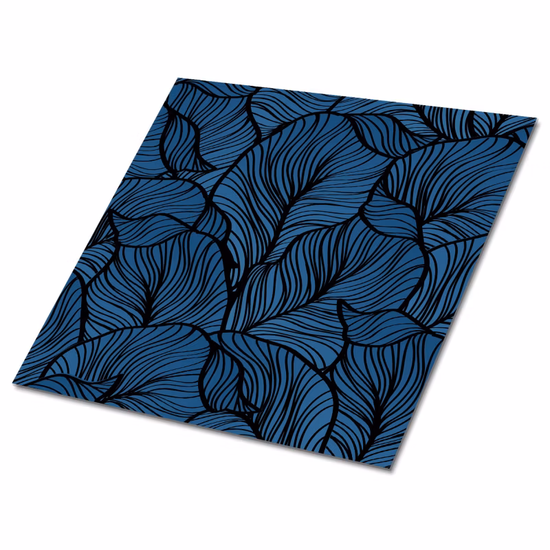 Kafelki samoprzylepne Tulup 30×30 cm Liście retro 9 szt.