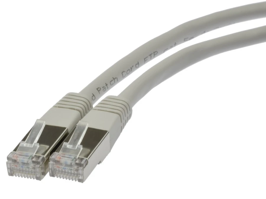 Patchcord FTP kat.5e kabel sieciowy LAN 2x RJ45 linka szary 1m NEKU