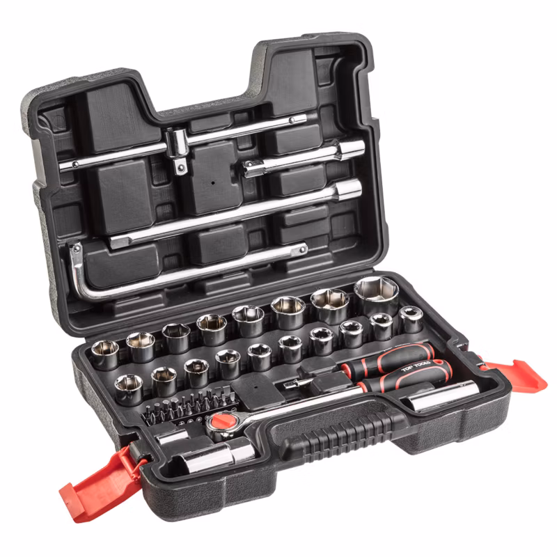 Klucze nasadowe Top Tools 1/4″, 1/2″, zestaw 47 szt. 1 kpl