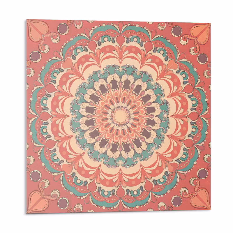 Kafelki samoprzylepne Wallfluent 50×50 cm Detale w stylu mandali 4 szt.