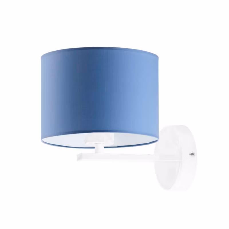 Kinkiet Volta Light Factory Simple Biały/Niebieski Abażur 1xE27 1szt.