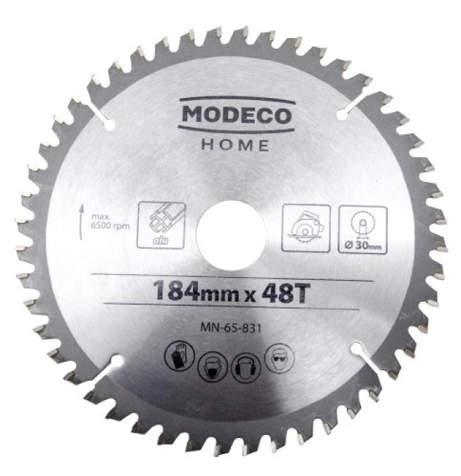 Piła tarczowa do aluminium 184 mm 30/20/16x48T Home Tools MN‑65‑831