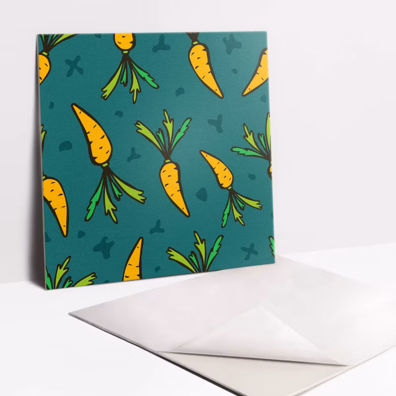 Kafelki samoprzylepne Tulup 30×30 cm Rysunkowa marchewka 9 szt.