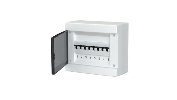 Rozdzielnica modułowa natynkowa plastikowa 1×8 IP40 C.1308-P