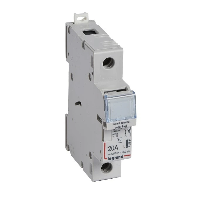 Podstawa bezpiecznikowa dla instalacji fotowoltaicznych 1P dla wkładek gPV 10×38 1000V DC 414681