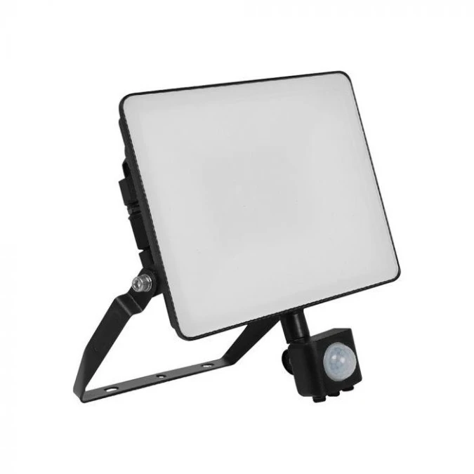 Projektor LED z czujnikiem ruchu FLUXI MC 10W 1200lm 4000K IP65 Czarny 5 Lat Gwarancji 23839‑5