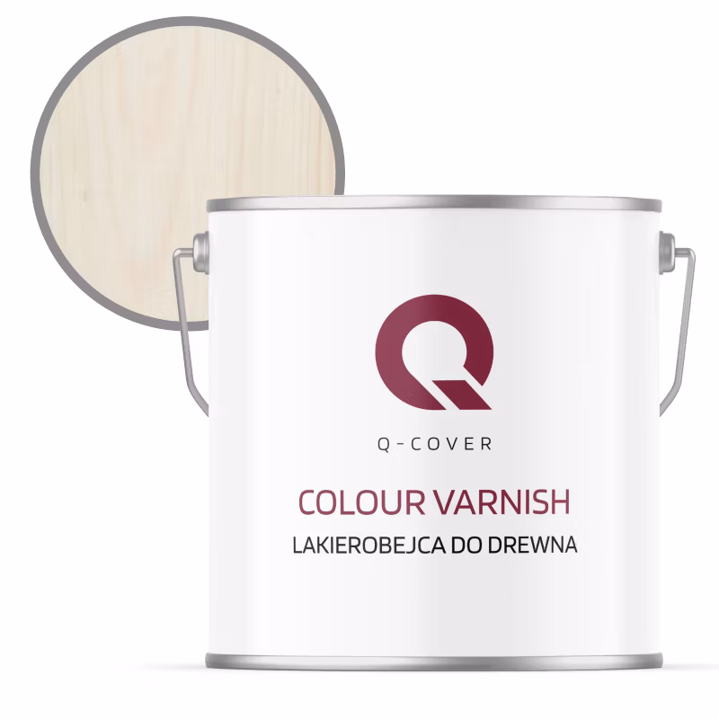 Lakierobejca do Drewna 3w1 Q-Cover Biały Półmat 5L