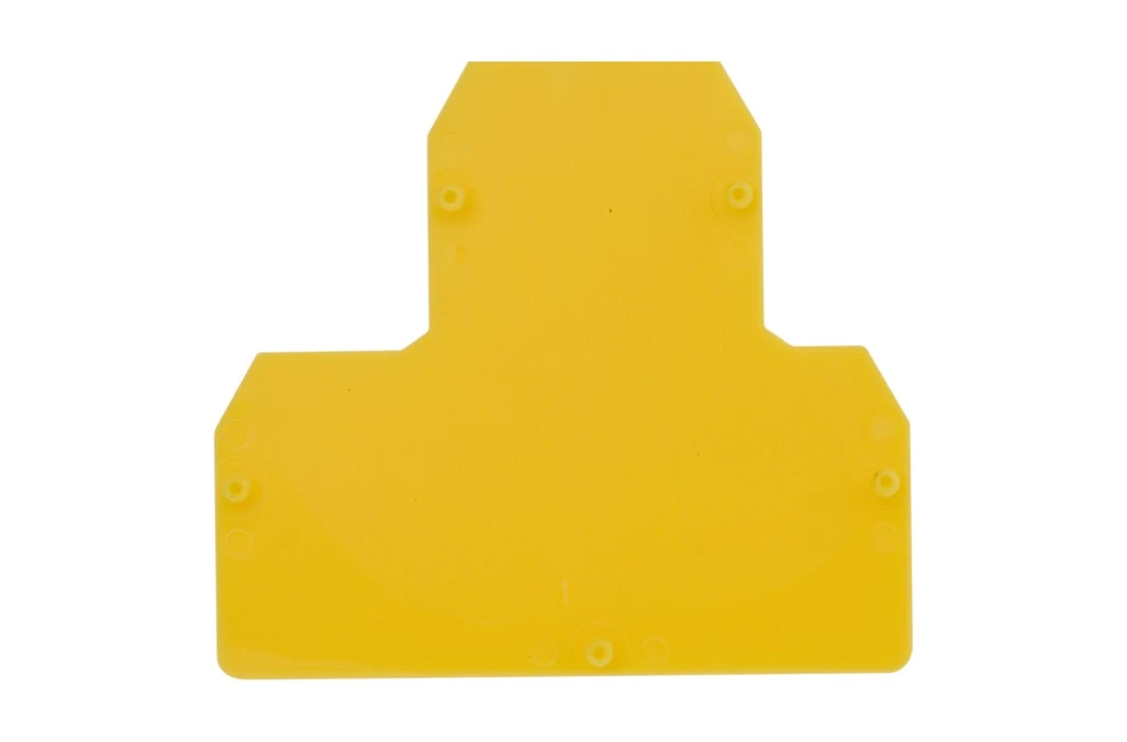Płytka skrajna do złączek dwupiętrowych ZUG‑G21‑24 żółty PSU‑4/2Z A41‑0401