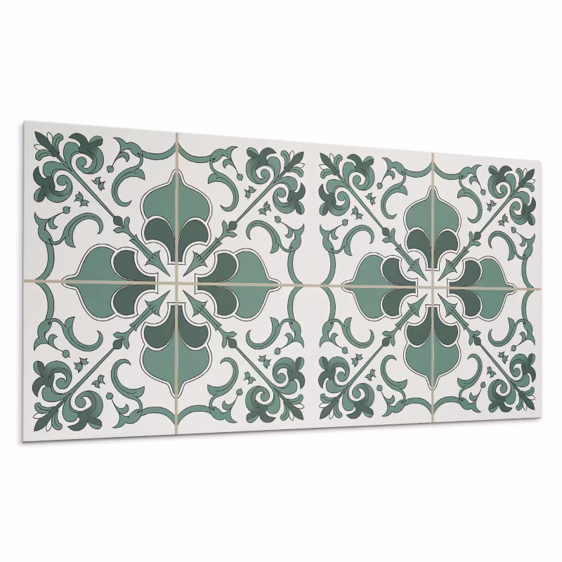 Panele samoprzylepne Wallfluent 40×20 cm Wytworny design roślinny 10 szt. 4070095604502