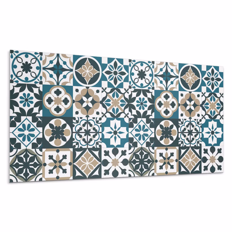Kafelki samoprzylepne Wallfluent 40×20 cm Geometryczne kafelki w artystycznym porządku 10 szt.