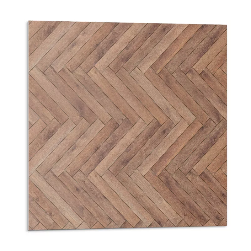 Kafelki samoprzylepne Wallfluent 50×50 cm Motyw jodełkowy z desek 4 szt.