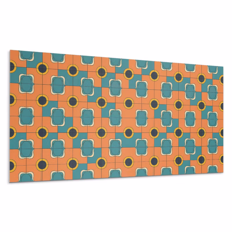 Kafelki samoprzylepne Wallfluent 60×30 cm Wzór abstrakcyjny w geometrii 6 szt.