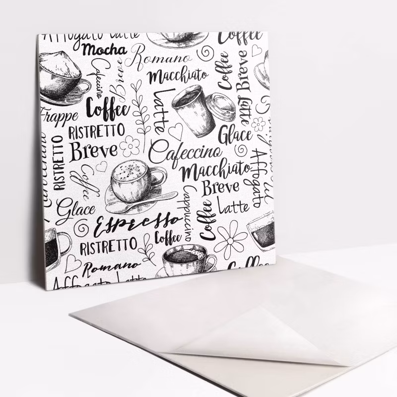 Kafelki samoprzylepne Tulup 30×30 cm Motyw kawowy 9 szt. II