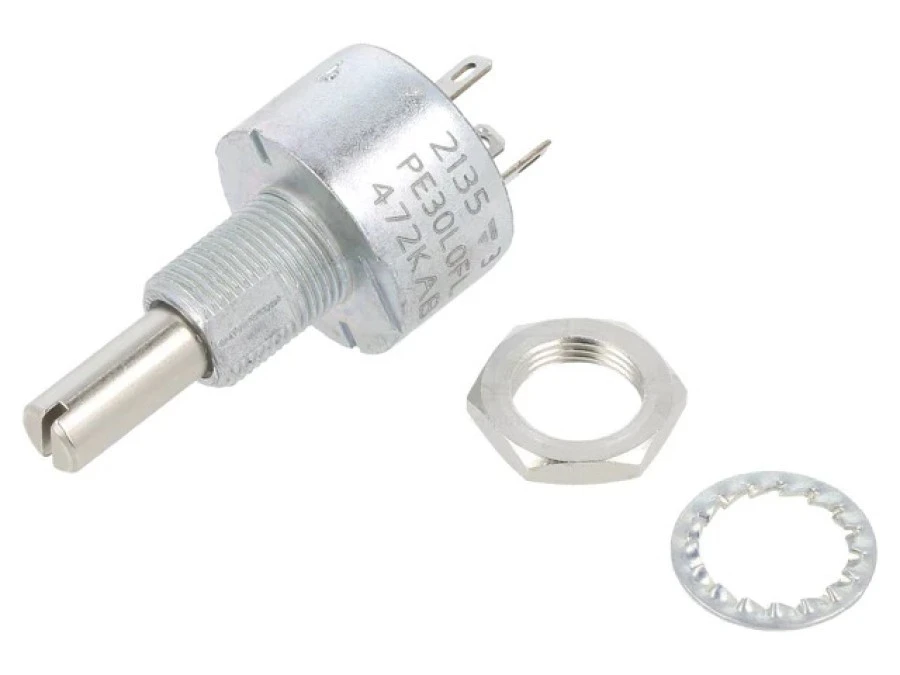 Potencjometr: osiowy jednoobrotowy 4,7k 3W 10 6mm liniowa PE30L0FL472KAB