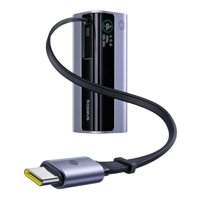 Power Bank Baseus EnerGeek GR11 E0027A01 100W USB‑C USB 10000 mAh ze zwijanym kablem USB‑C
