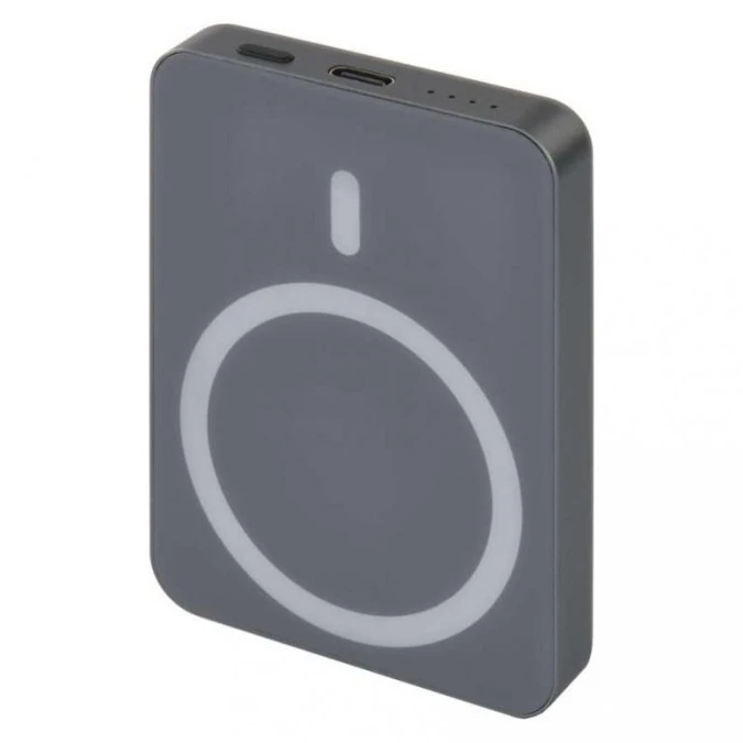 Powerbank EMOS WI 522, 5 000 mAh, 20 W+Wireless, szary B0555GY