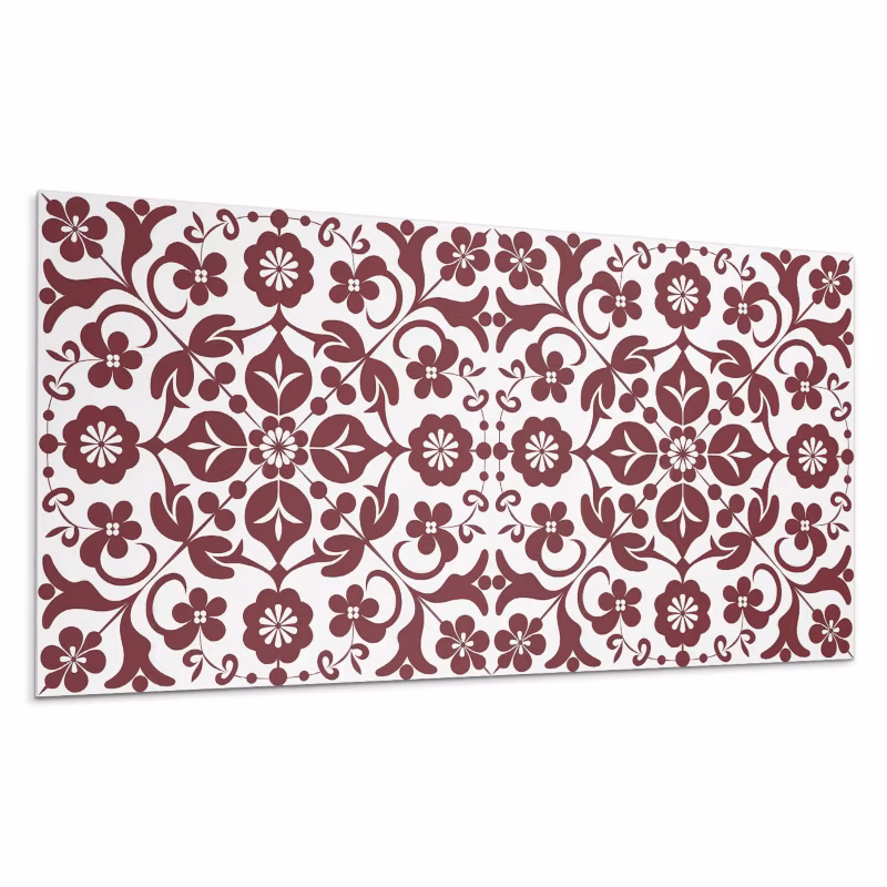 Kafelki samoprzylepne Wallfluent 60×30 cm Kwiatowy motyw z ornamentalnymi akcentami 6 szt.
