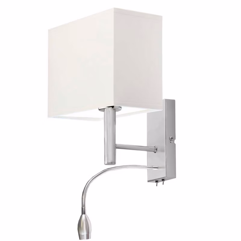 Kinkiet Volta Light Factory Grand Biały Abażur 1xE27 1szt. 5903628515923