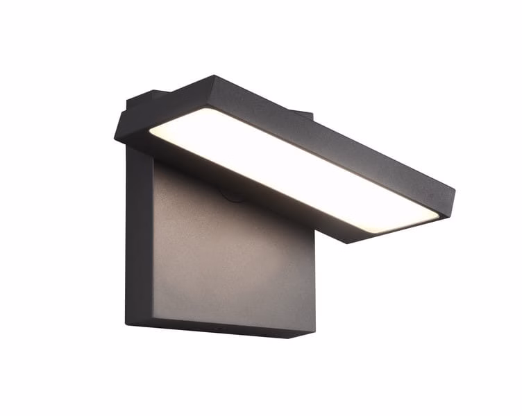 Kinkiet ścienny zewnętrzny Trio Horton antracyt LED 8W 3000K 1000lm IP54 wym: 12 x 15 x 15 cm aluminium – 1 szt.