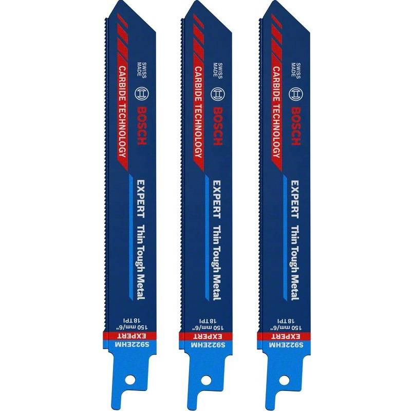 Brzeszczot do piły szablastej Bosch EXPERT Thin Tough Metal S 922 EHM 3szt.
